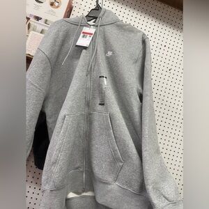 Nike men’s Gray Full-Zip Hoodie